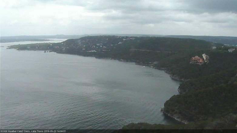 Lake Travis webcam, May 22, 2016 1:35 PM CT