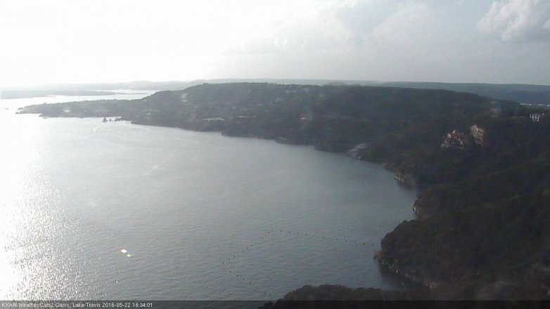 Lake Travis webcam, May 22, 2016 6:05 PM CT