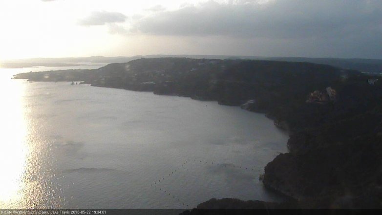 Lake Travis webcam, May 22, 2016 6:40 PM CT