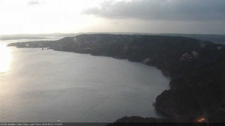Lake Travis webcam, May 22, 2016 6:45 PM CT
