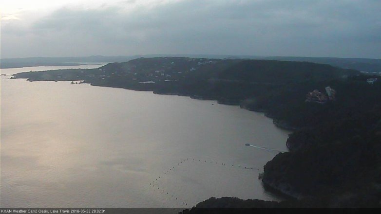 Lake Travis webcam, May 22, 2016 7:05 PM CT