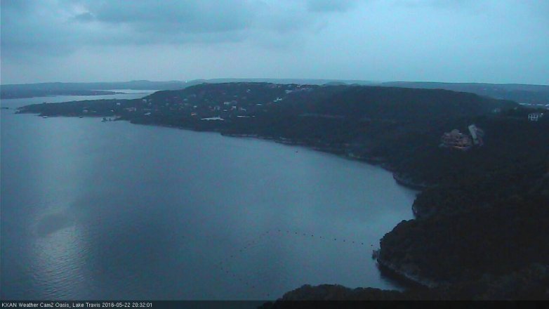 Lake Travis webcam, May 22, 2016 7:50 PM CT