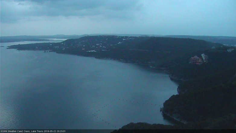 Lake Travis webcam, May 22, 2016 7:55 PM CT
