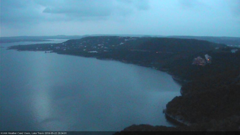 Lake Travis webcam, May 22, 2016 8:00 PM CT