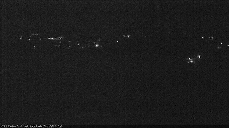 Lake Travis webcam, May 22, 2016 9:10 PM CT