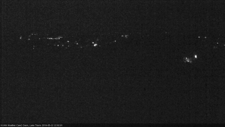 Lake Travis webcam, May 22, 2016 9:30 PM CT