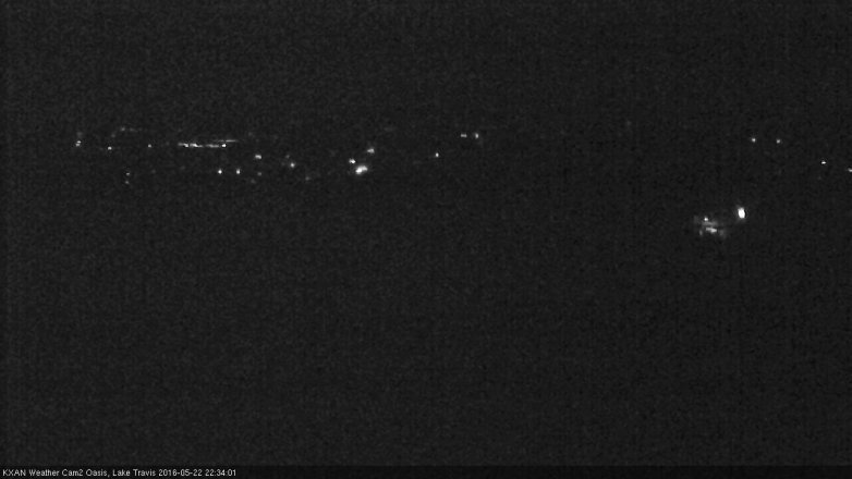 Lake Travis webcam, May 22, 2016 9:45 PM CT