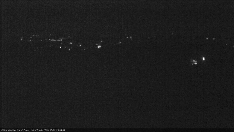 Lake Travis webcam, May 22, 2016 10:20 PM CT
