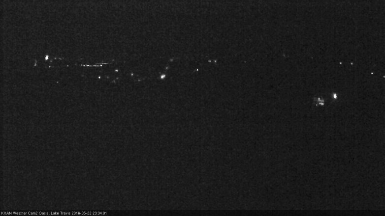 Lake Travis webcam, May 22, 2016 10:55 PM CT