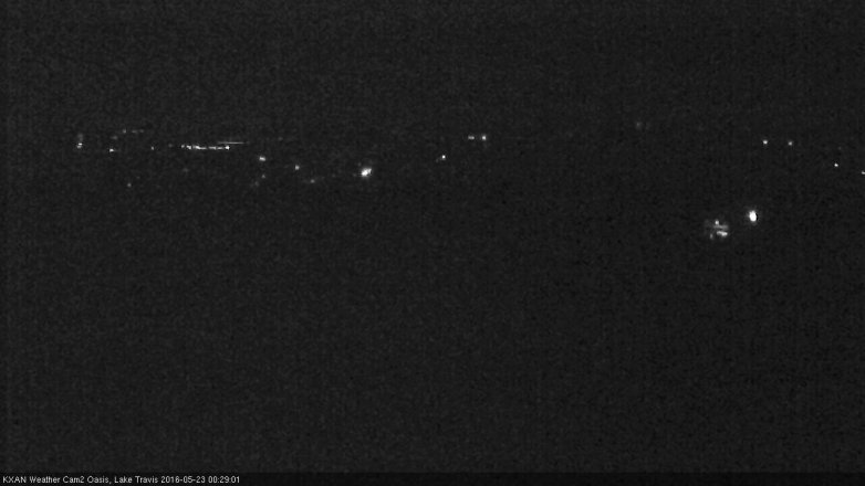 Lake Travis webcam, May 22, 2016 11:50 PM CT
