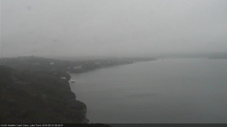 Lake Travis webcam, May 23, 2016 9:00 AM CT