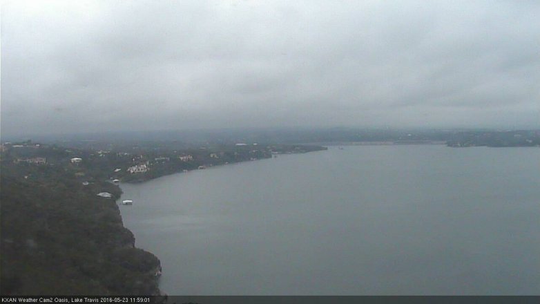 Lake Travis webcam, May 23, 2016 11:25 AM CT