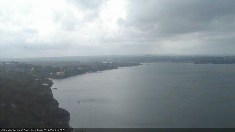 Lake Travis webcam, May 23, 2016 1:35 PM CT