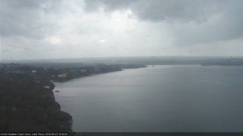 Lake Travis webcam, May 23, 2016 2:55 PM CT
