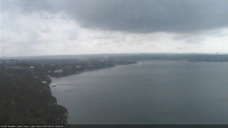 Lake Travis webcam, May 23, 2016 3:05 PM CT