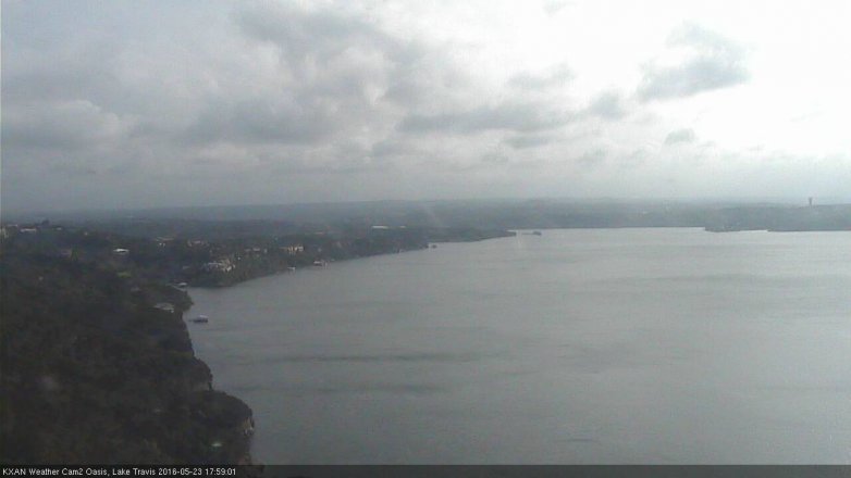 Lake Travis webcam, May 23, 2016 5:15 PM CT