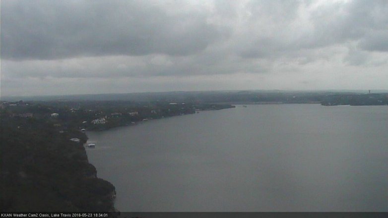 Lake Travis webcam, May 23, 2016 6:05 PM CT