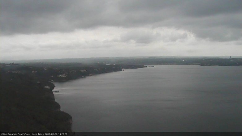 Lake Travis webcam, May 23, 2016 6:40 PM CT