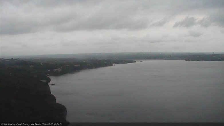Lake Travis webcam, May 23, 2016 7:05 PM CT