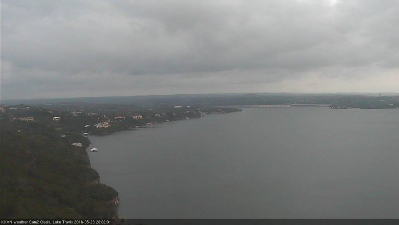 Lake Travis webcam, May 23, 2016 7:20 PM CT