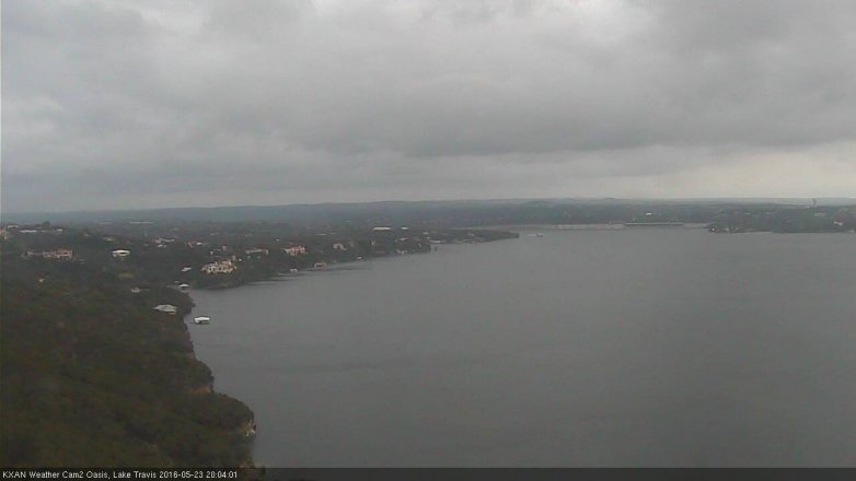 Lake Travis webcam, May 23, 2016 7:25 PM CT