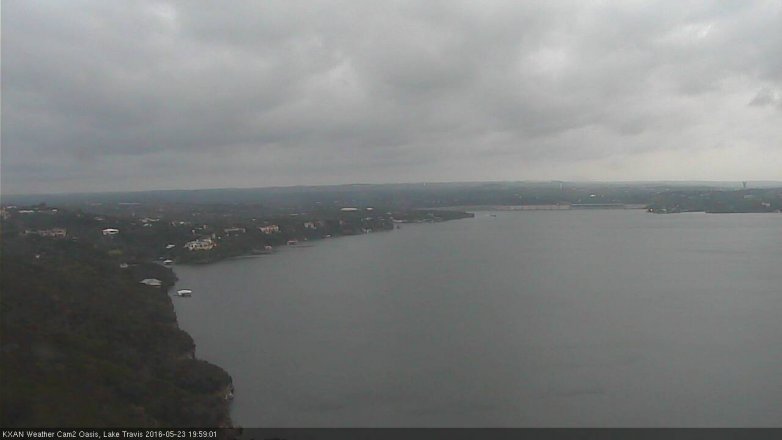 Lake Travis webcam, May 23, 2016 7:30 PM CT