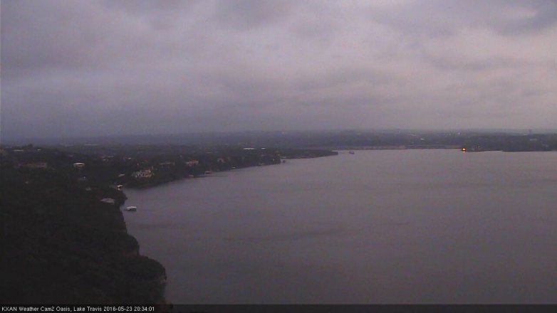 Lake Travis webcam, May 23, 2016 7:45 PM CT
