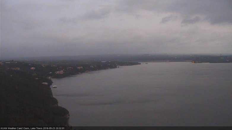 Lake Travis webcam, May 23, 2016 7:50 PM CT