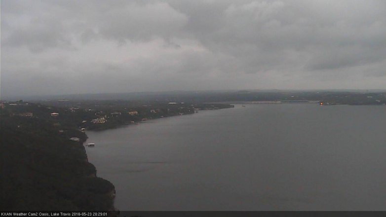 Lake Travis webcam, May 23, 2016 7:55 PM CT