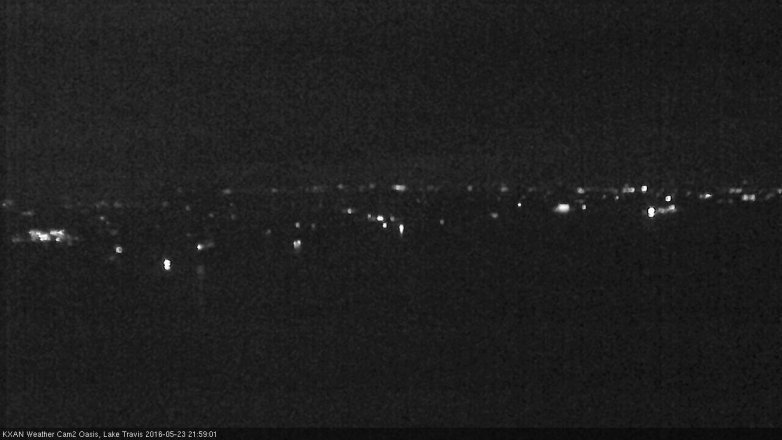 Lake Travis webcam, May 23, 2016 9:20 PM CT