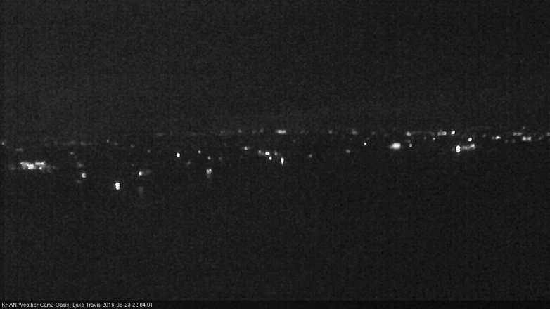 Lake Travis webcam, May 23, 2016 9:25 PM CT