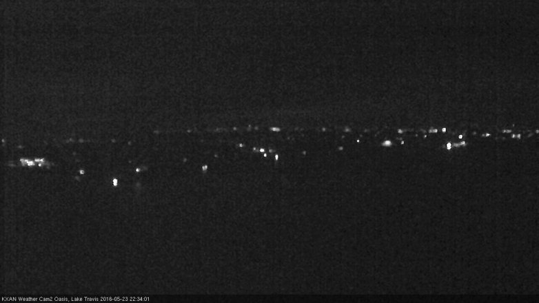 Lake Travis webcam, May 23, 2016 9:40 PM CT