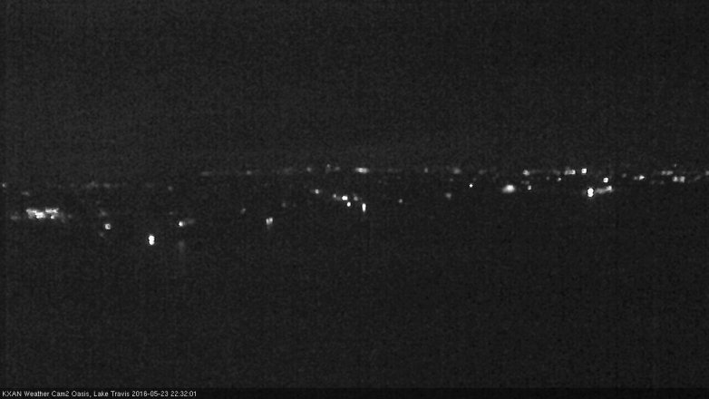Lake Travis webcam, May 23, 2016 10:00 PM CT
