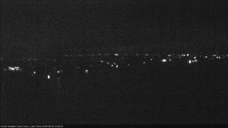 Lake Travis webcam, May 23, 2016 10:10 PM CT
