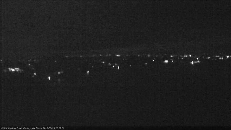 Lake Travis webcam, May 23, 2016 10:45 PM CT