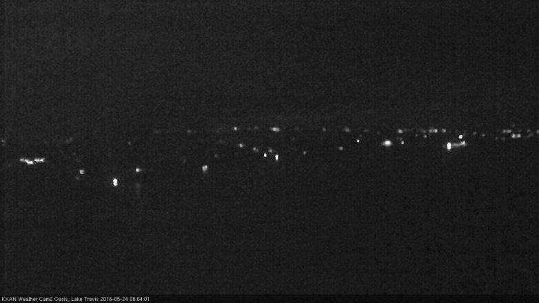 Lake Travis webcam, May 23, 2016 11:10 PM CT