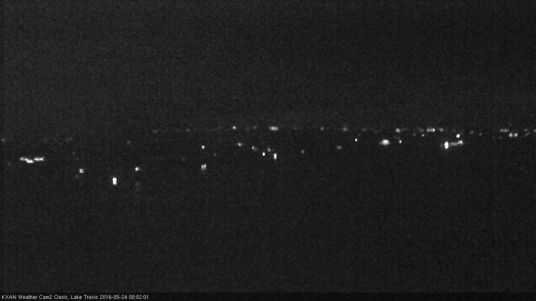 Lake Travis webcam, May 23, 2016 11:25 PM CT