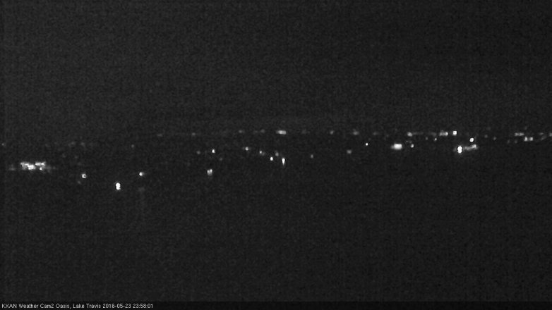 Lake Travis webcam, May 23, 2016 11:30 PM CT