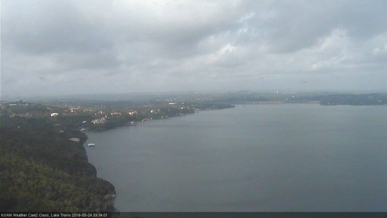 Lake Travis webcam, May 24, 2016 9:00 AM CT