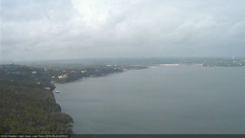 Lake Travis webcam, May 24, 2016 9:10 AM CT