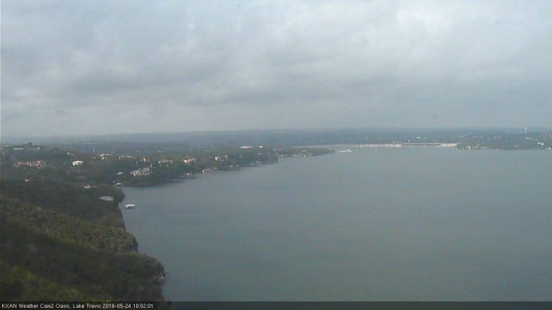 Lake Travis webcam, May 24, 2016 9:25 AM CT