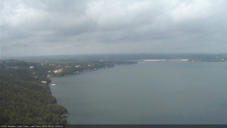 Lake Travis webcam, May 24, 2016 9:35 AM CT