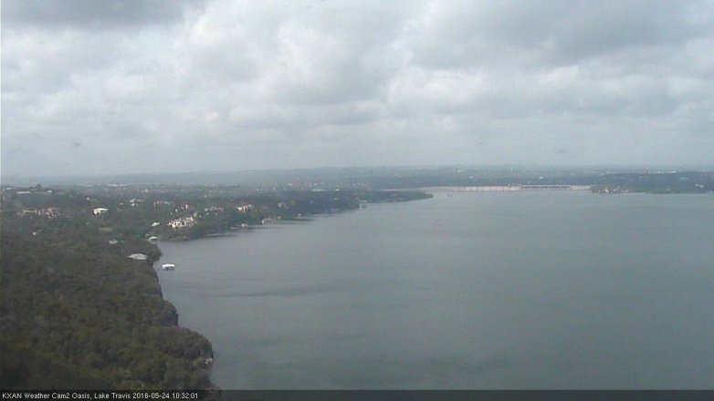 Lake Travis webcam, May 24, 2016 9:40 AM CT