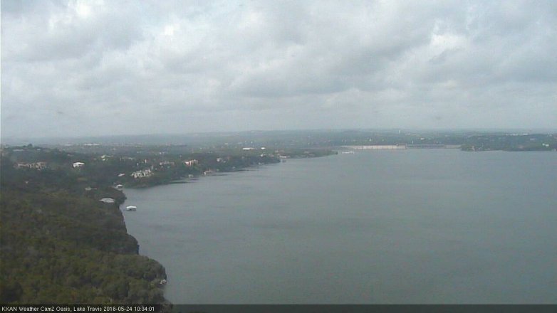Lake Travis webcam, May 24, 2016 9:50 AM CT