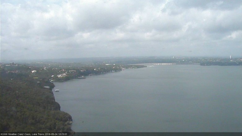 Lake Travis webcam, May 24, 2016 9:55 AM CT