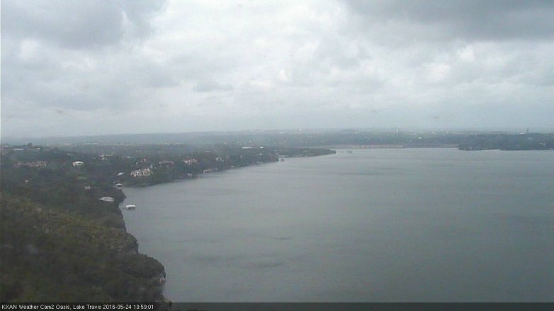 Lake Travis webcam, May 24, 2016 10:15 AM CT