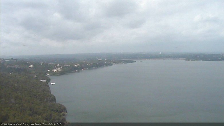 Lake Travis webcam, May 24, 2016 10:30 AM CT