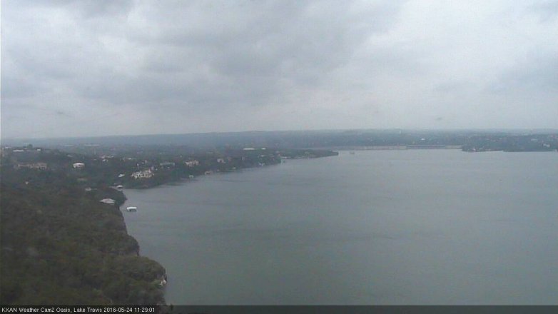 Lake Travis webcam, May 24, 2016 10:45 AM CT
