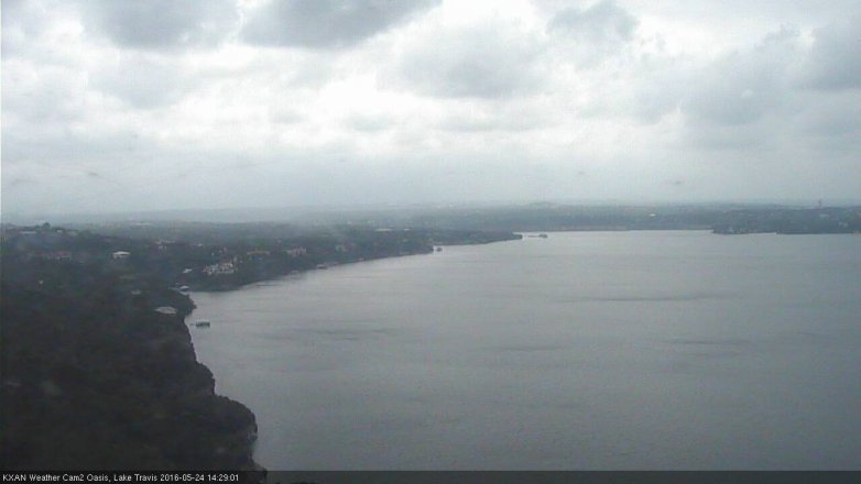 Lake Travis webcam, May 24, 2016 1:35 PM CT