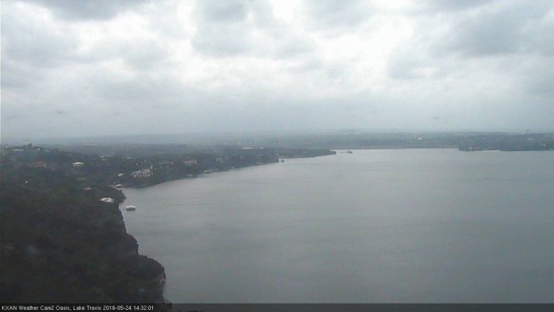 Lake Travis webcam, May 24, 2016 1:55 PM CT